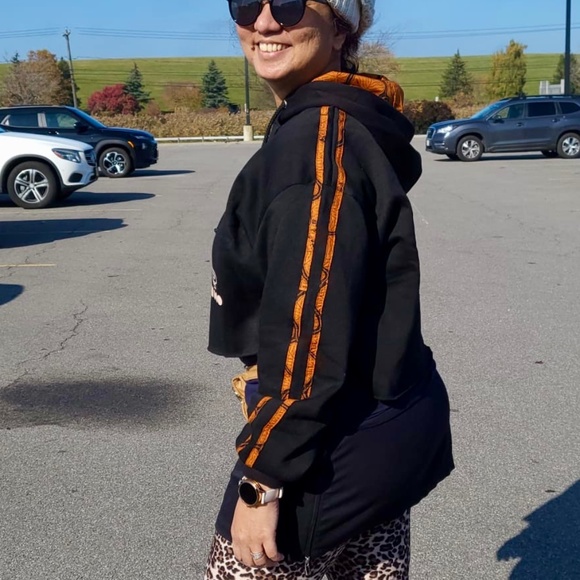 Batik Accent Hoody in Black - Picture 2 of 4